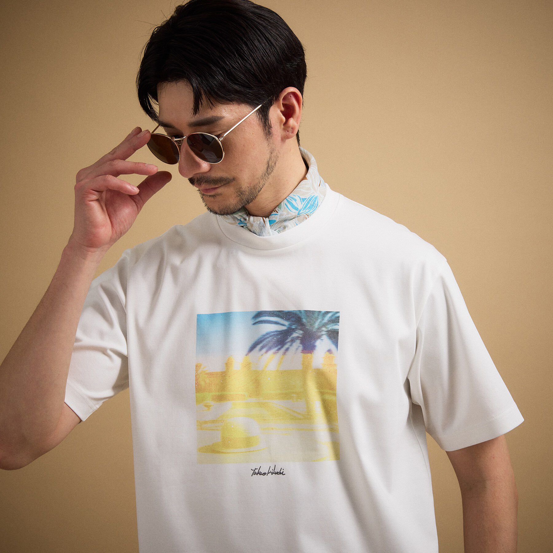 TAKEO KIKUCHI「マラケシュ フォト Tシャツ」|Tシャツ・カットソー|