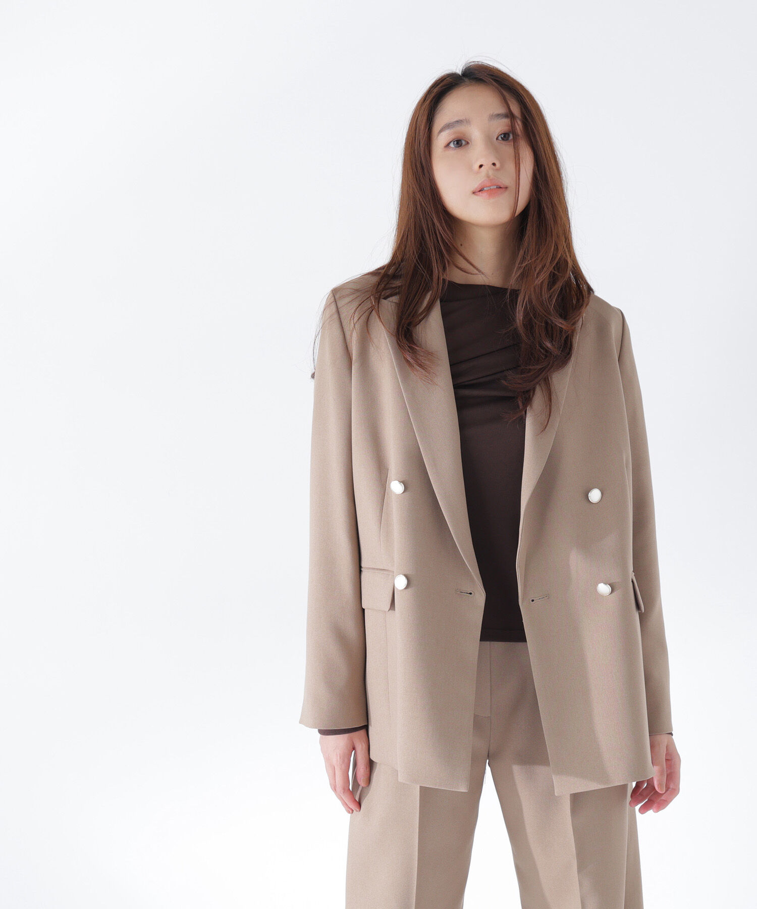  「ダブルブレスト SETUP ジャケット 26AW」|ブルゾン・スタジャン|