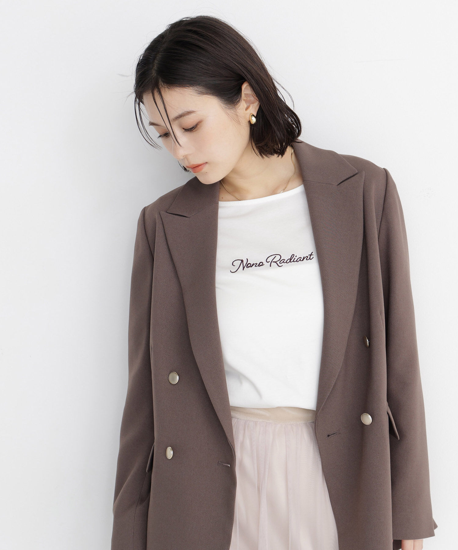  「ダブルブレスト SETUP ジャケット 26AW」|ブルゾン・スタジャン|