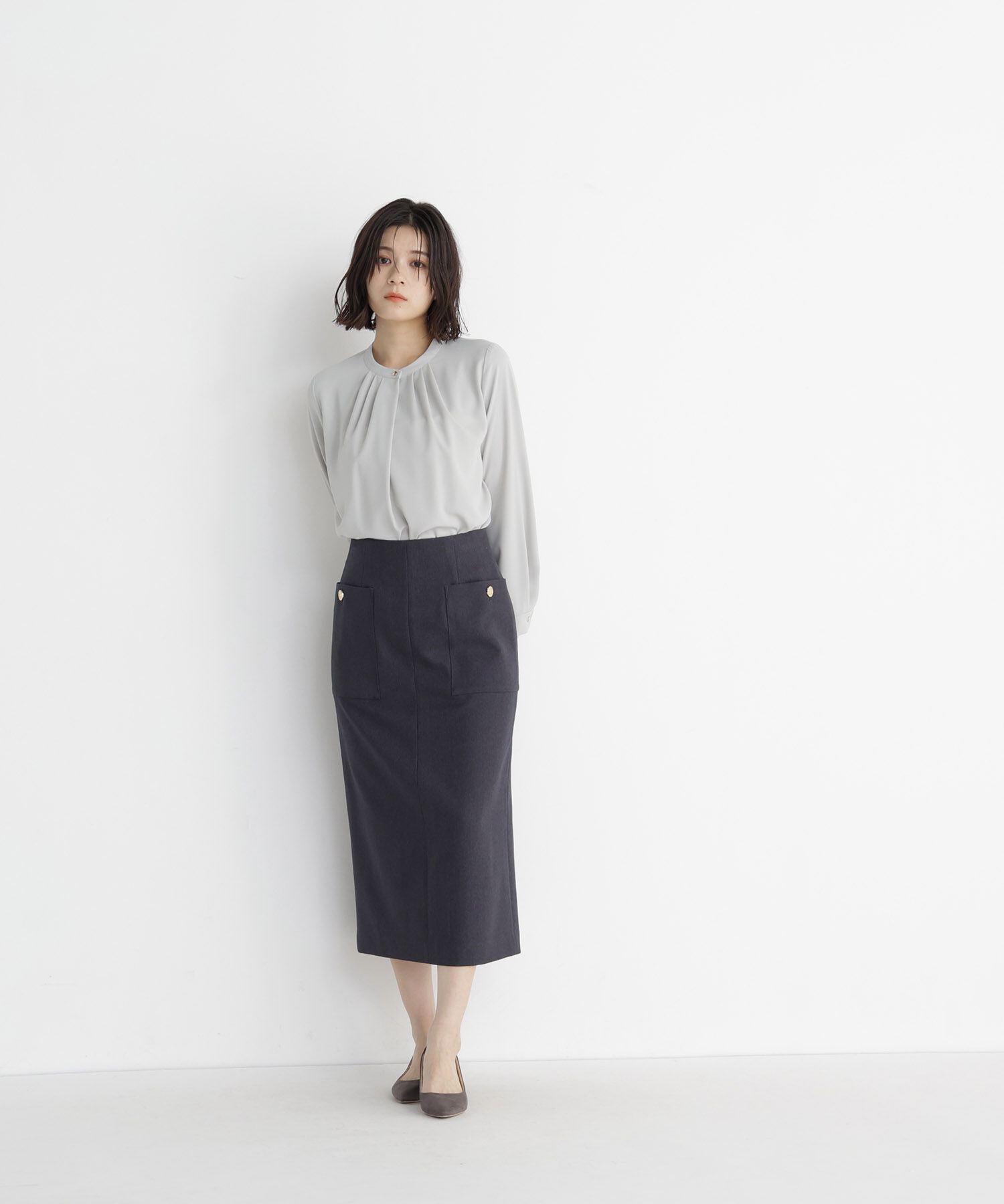  「フロントタックブラウス 26AW」|シャツ・ブラウス|