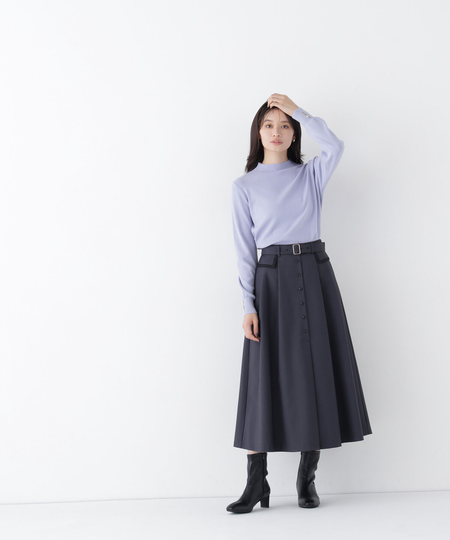  「＜CLASSY.11月号掲載＞トレンチディティールスカート」|スカート|