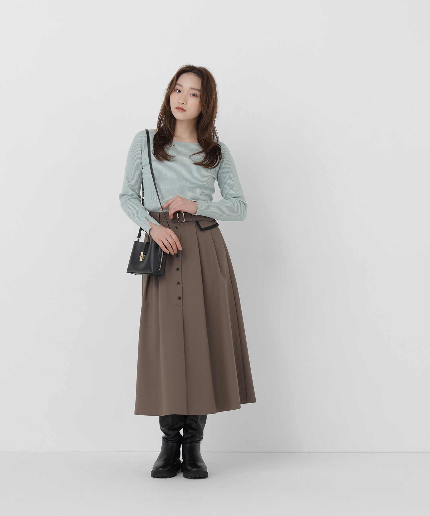  「＜CLASSY.11月号掲載＞トレンチディティールスカート」|スカート|