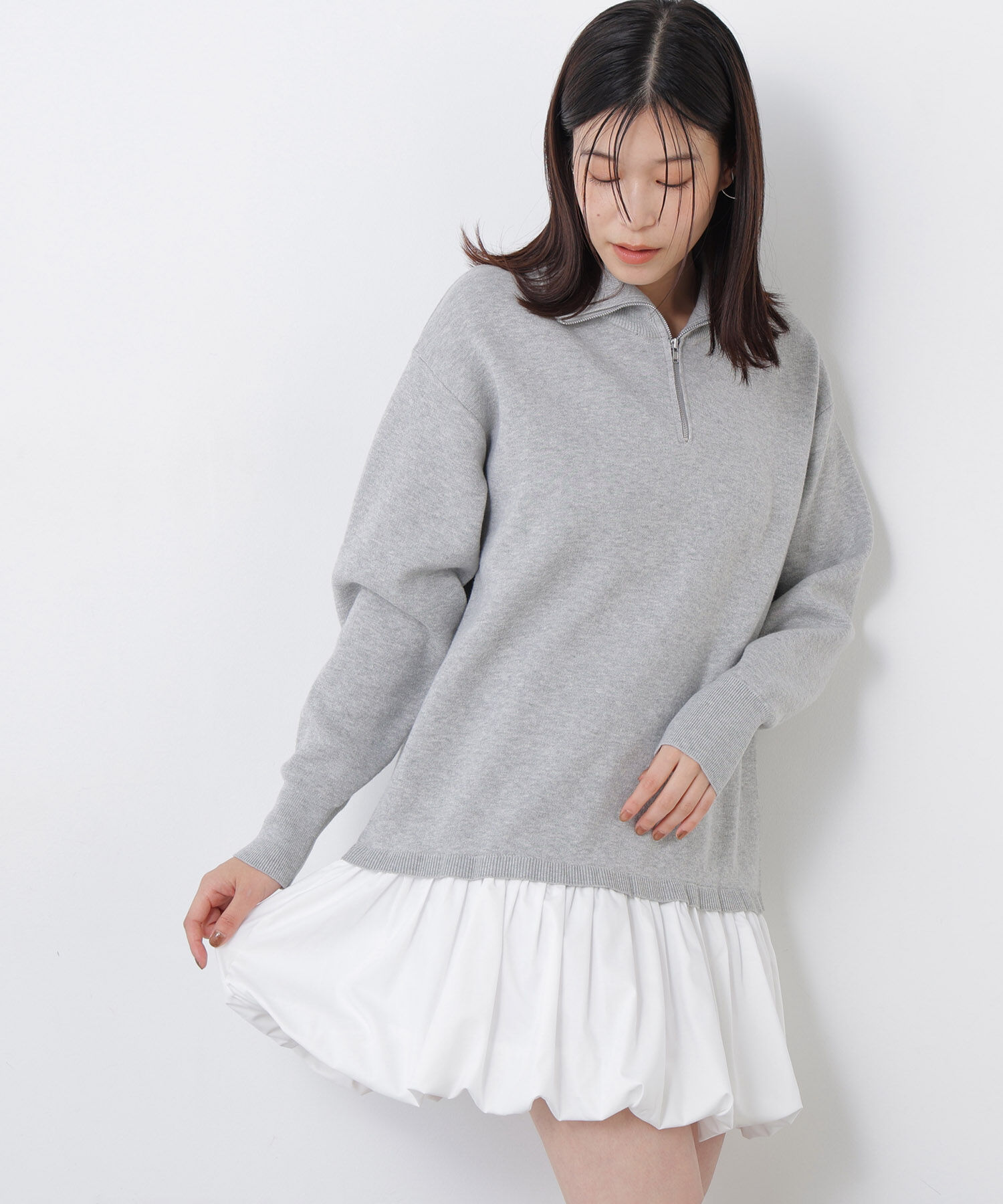  「〈N.〉バルーンミニニットワンピース」|ワンピース|