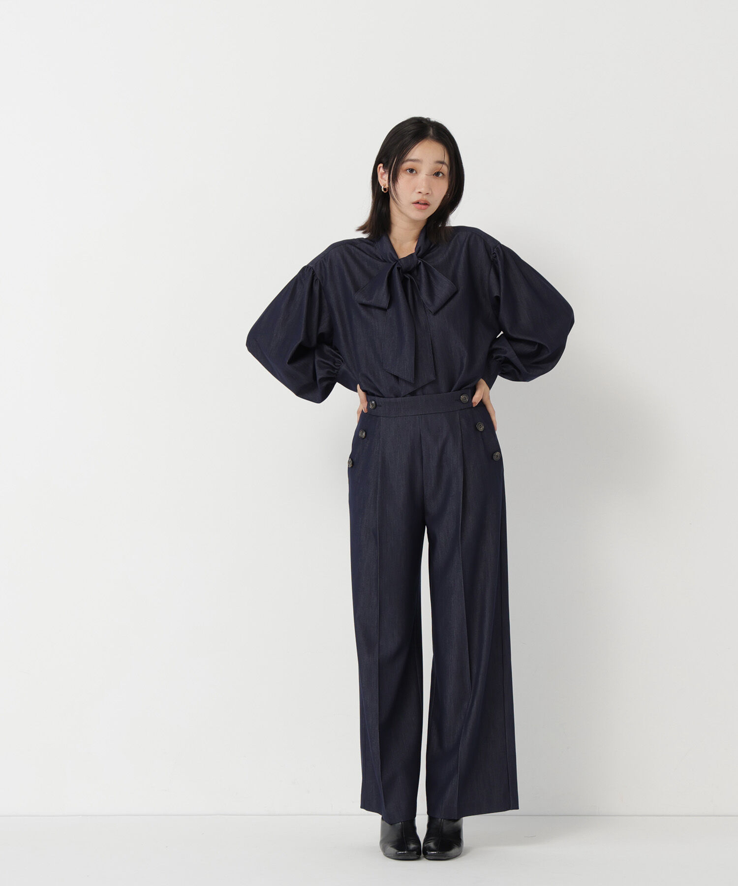  「＜Oggi11月号掲載＞デニムライク SETUP パンツ」|その他|