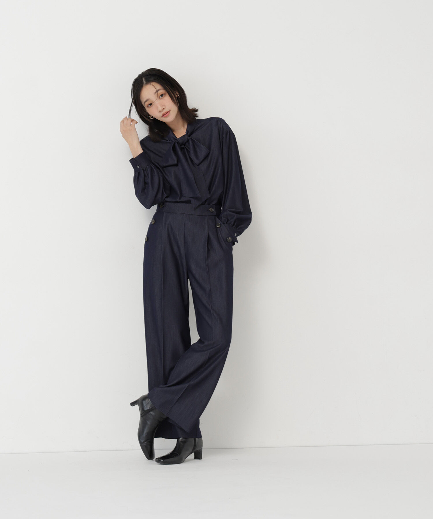  「＜Oggi11月号掲載＞デニムライク SETUP パンツ」|その他|