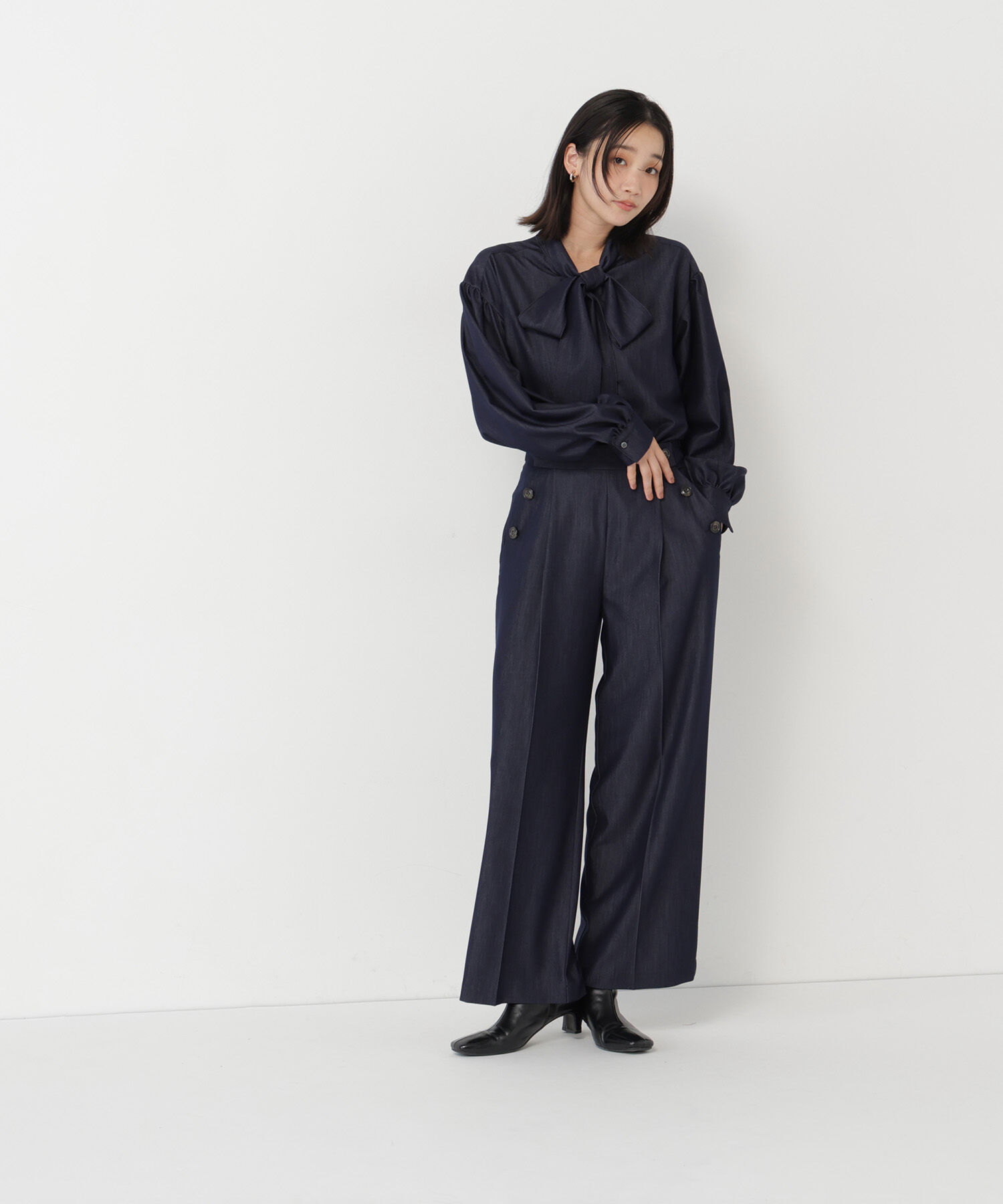 「＜Oggi11月号掲載＞デニムライク SETUP パンツ」|その他|
