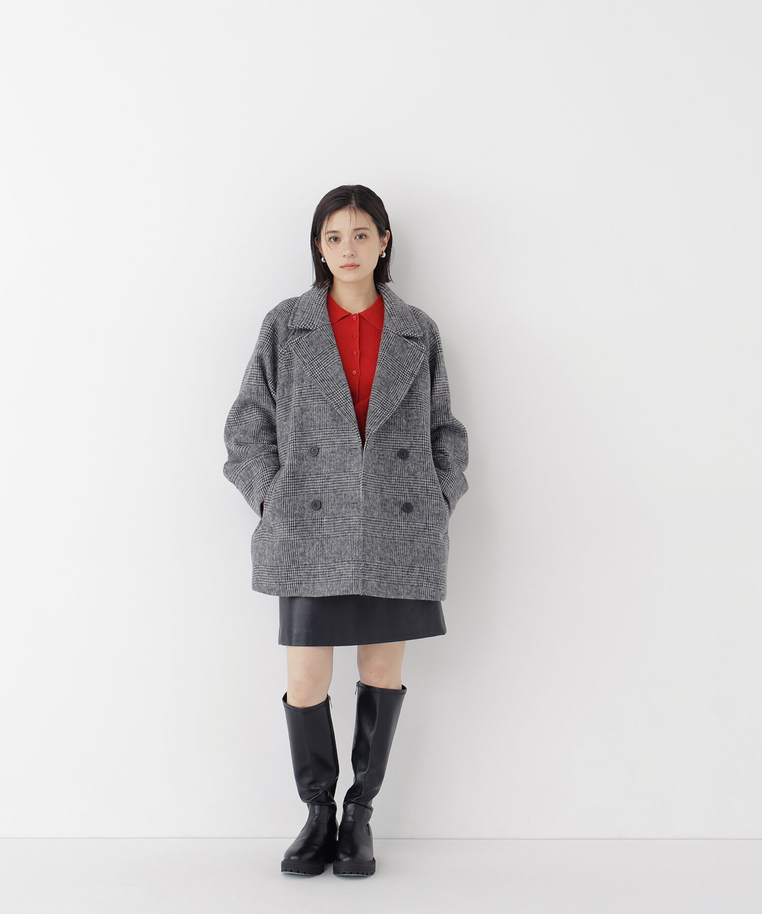  「ダブルブレストミドルコート 26AW」|ブルゾン・スタジャン|