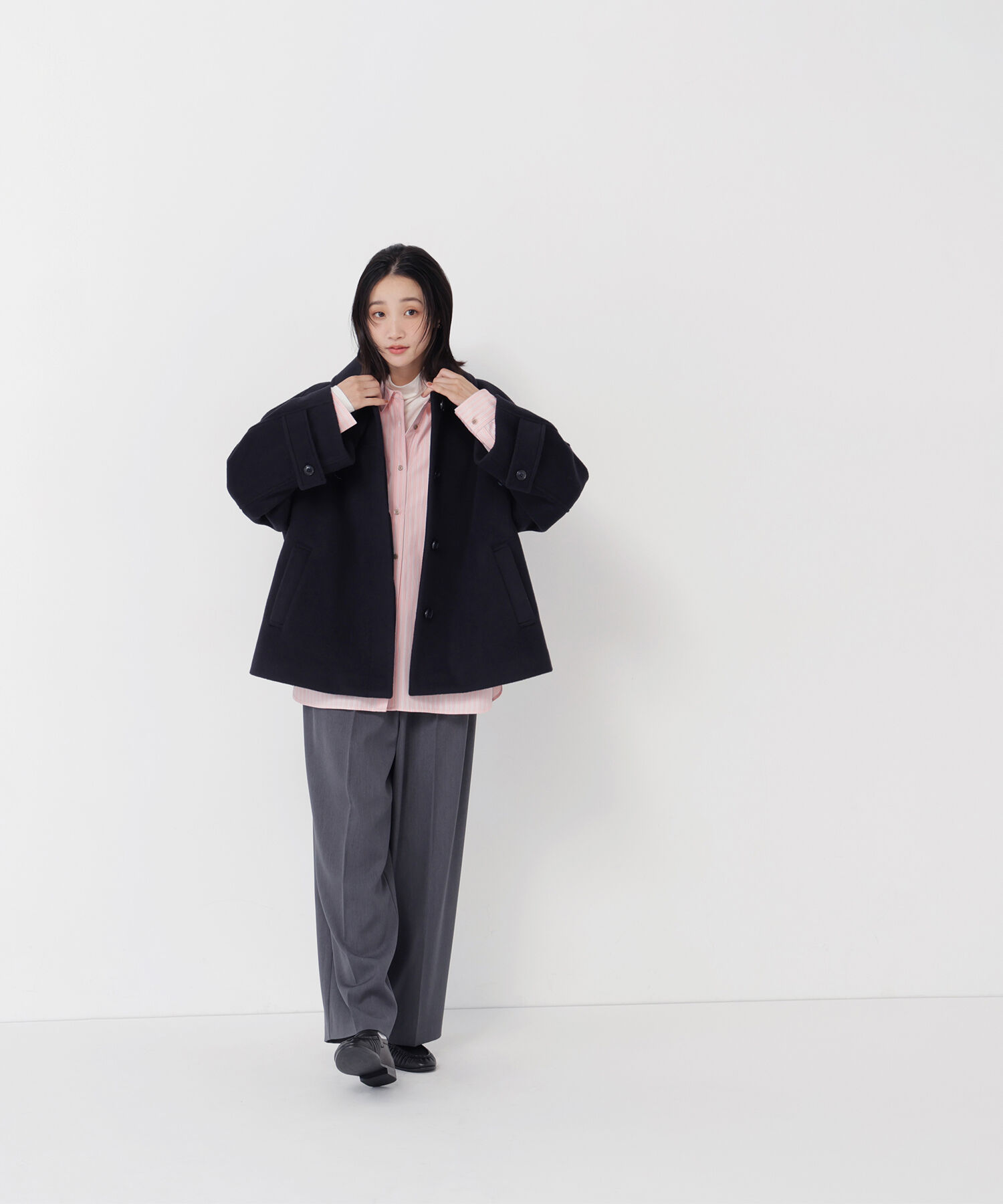  「ステンカラーハーフコート 26AW」|ブルゾン・スタジャン|