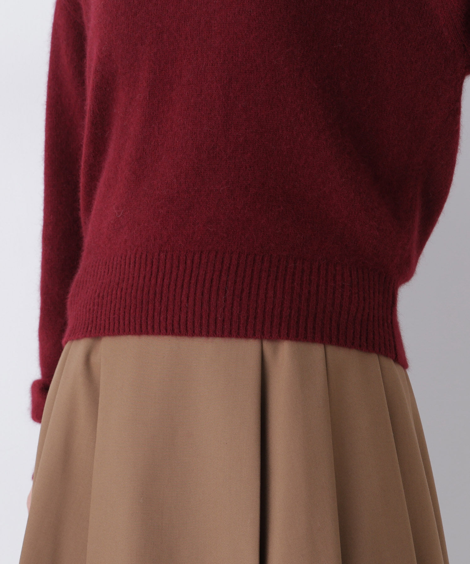  「<WEB限定ｶﾗｰ:ﾗｲﾄｸﾞﾘｰﾝ><ちょうど､いい服>品よく､ゆるく｡ｽ  」|ニット・セーター|