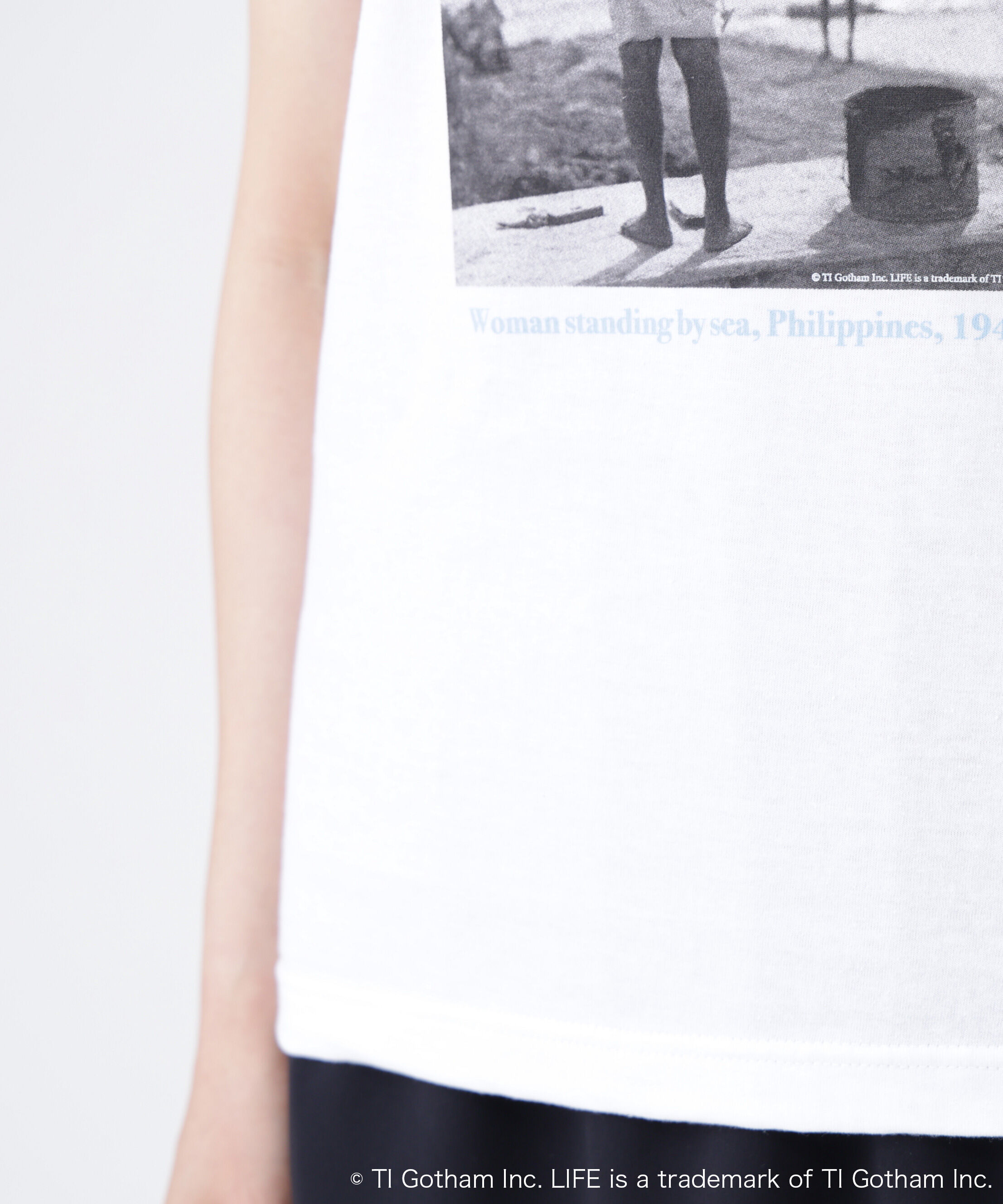  「〈NAVY NAVY〉フォトプリントノースリーブカットソー」|Tシャツ・カットソー|