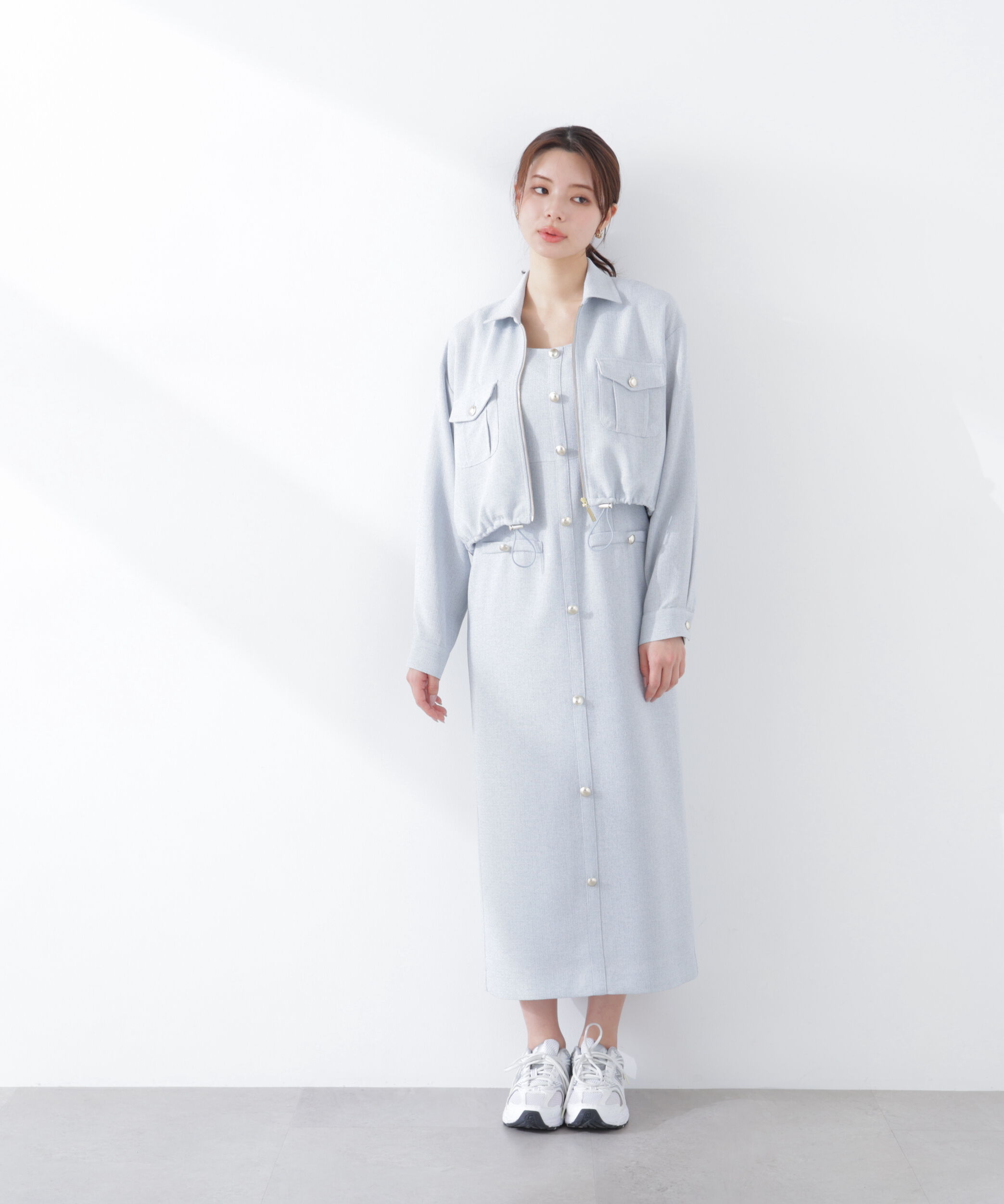 PROPORTION BODY DRESSING「スプリングツイードブルゾン　26SS」|ブルゾン・スタジャン|
