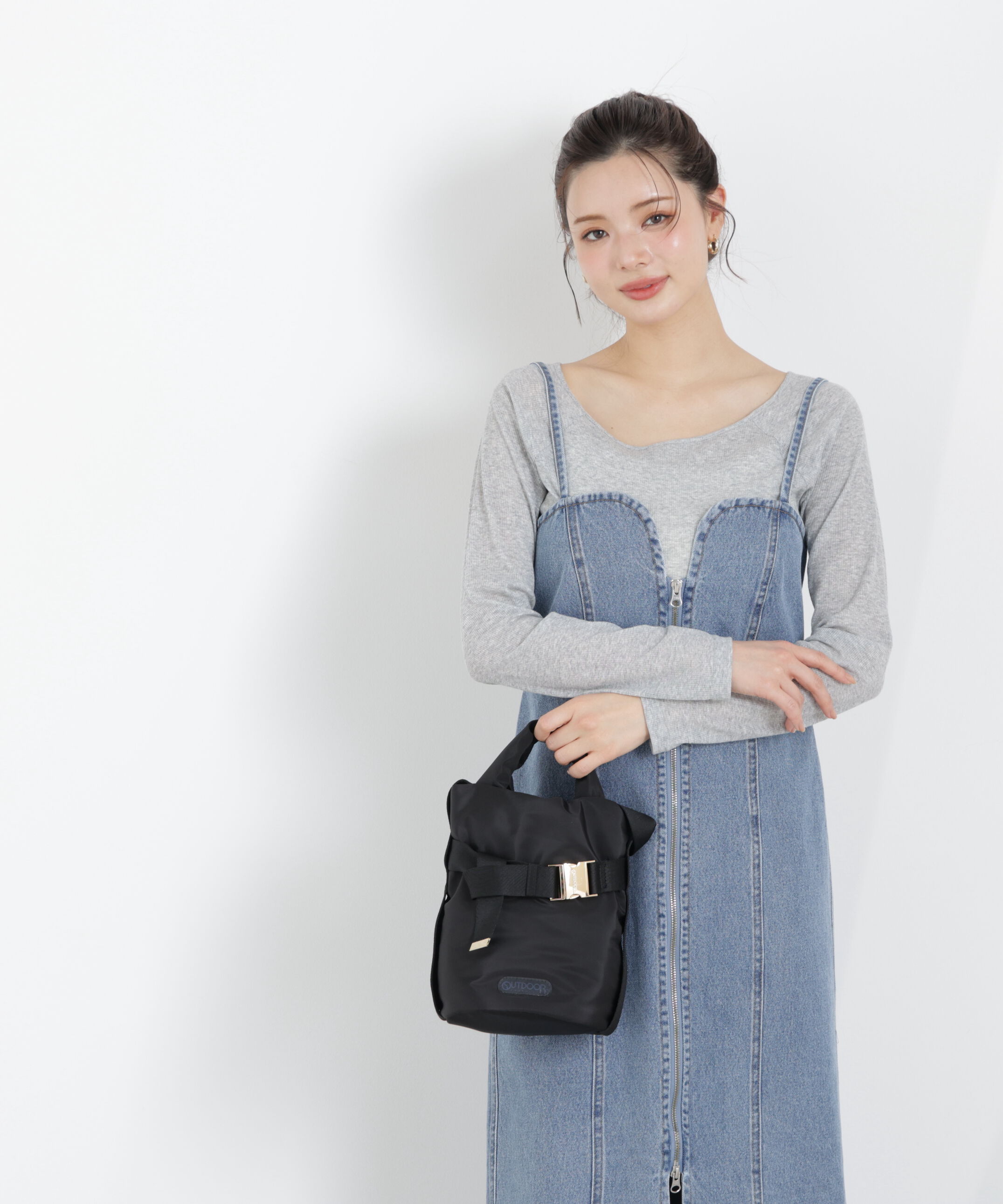 PROPORTION BODY DRESSING「〈a/mie〉デニムジャンスカ　26SS」|ワンピース|