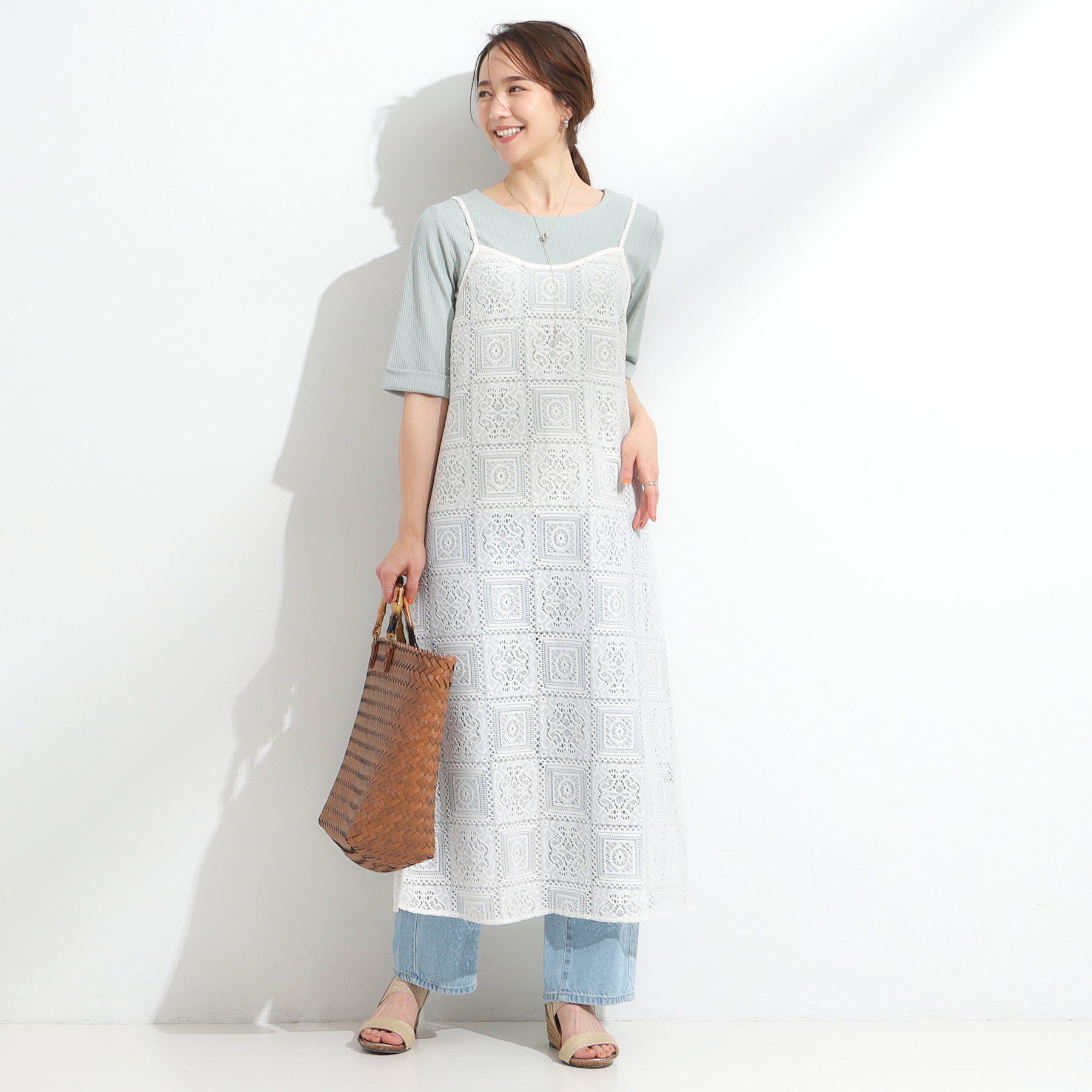 SHOO･LA･RUE「【S-LL】レースキャミワンピース」|ワンピース|