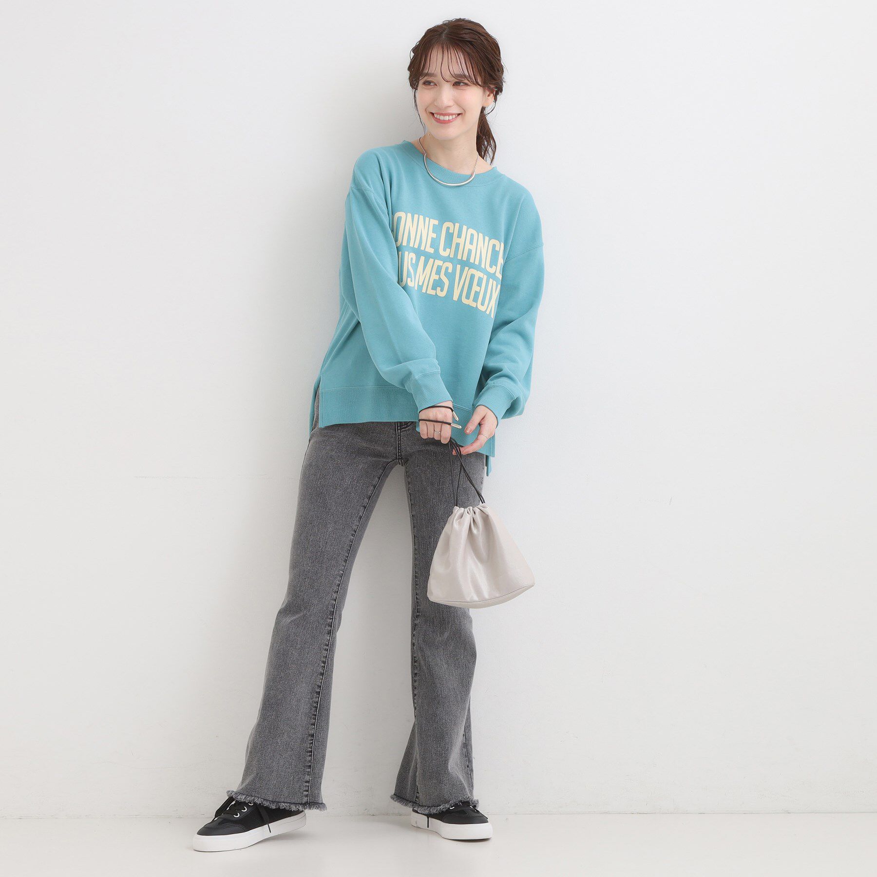 SHOO･LA･RUE「グラフィックアソート裏毛スウェット」|パーカー|