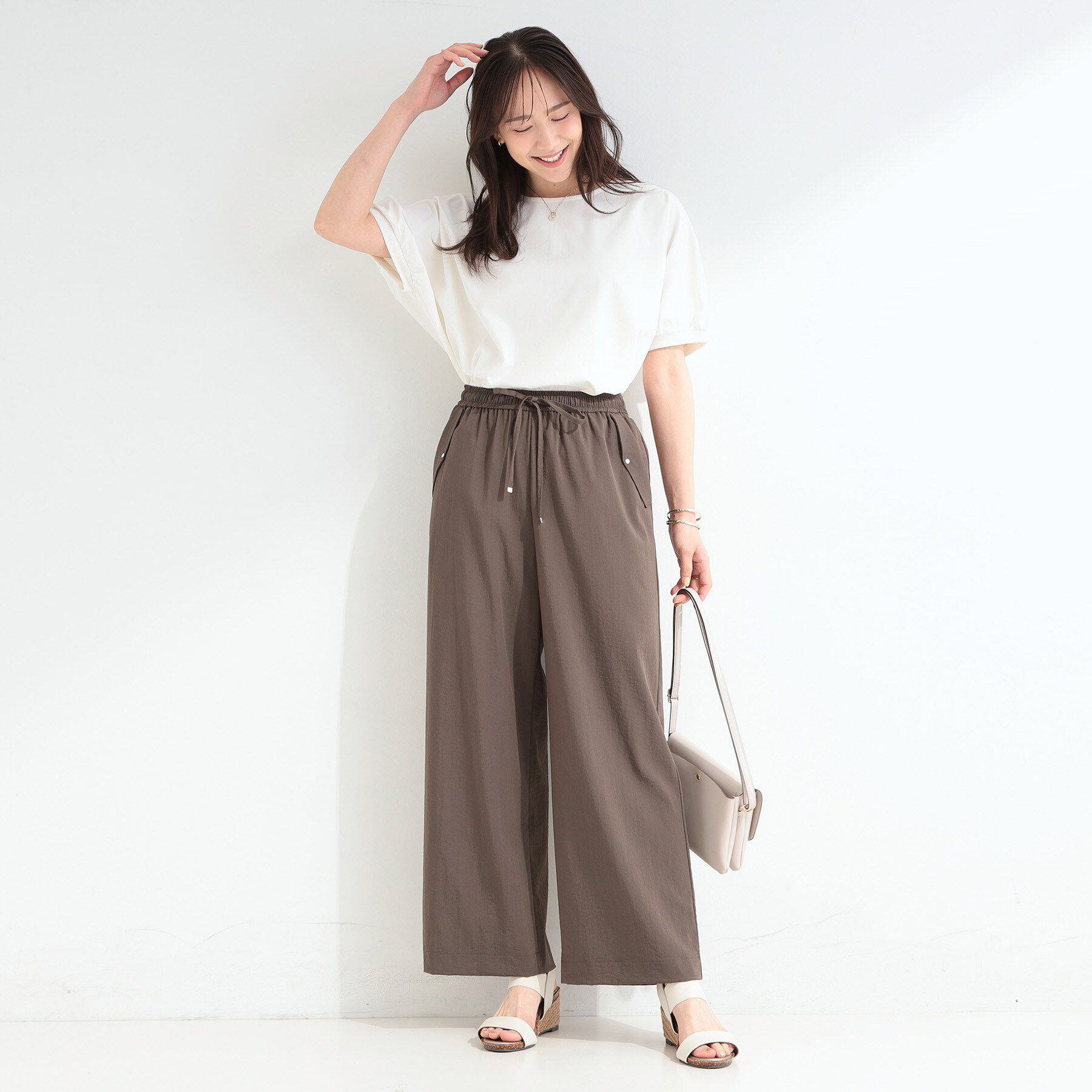 SHOO･LA･RUE「【洗濯後しわになりにくい】インせず着られる さらっとタッチのドルマンブラウス」|シャツ・ブラウス|