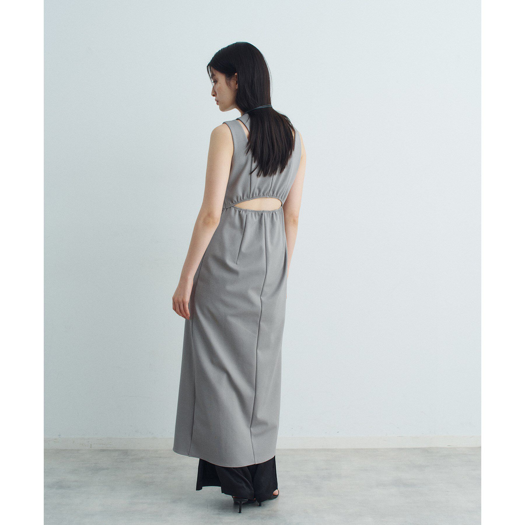 CODE A「slit jersey dress」|ワンピース|