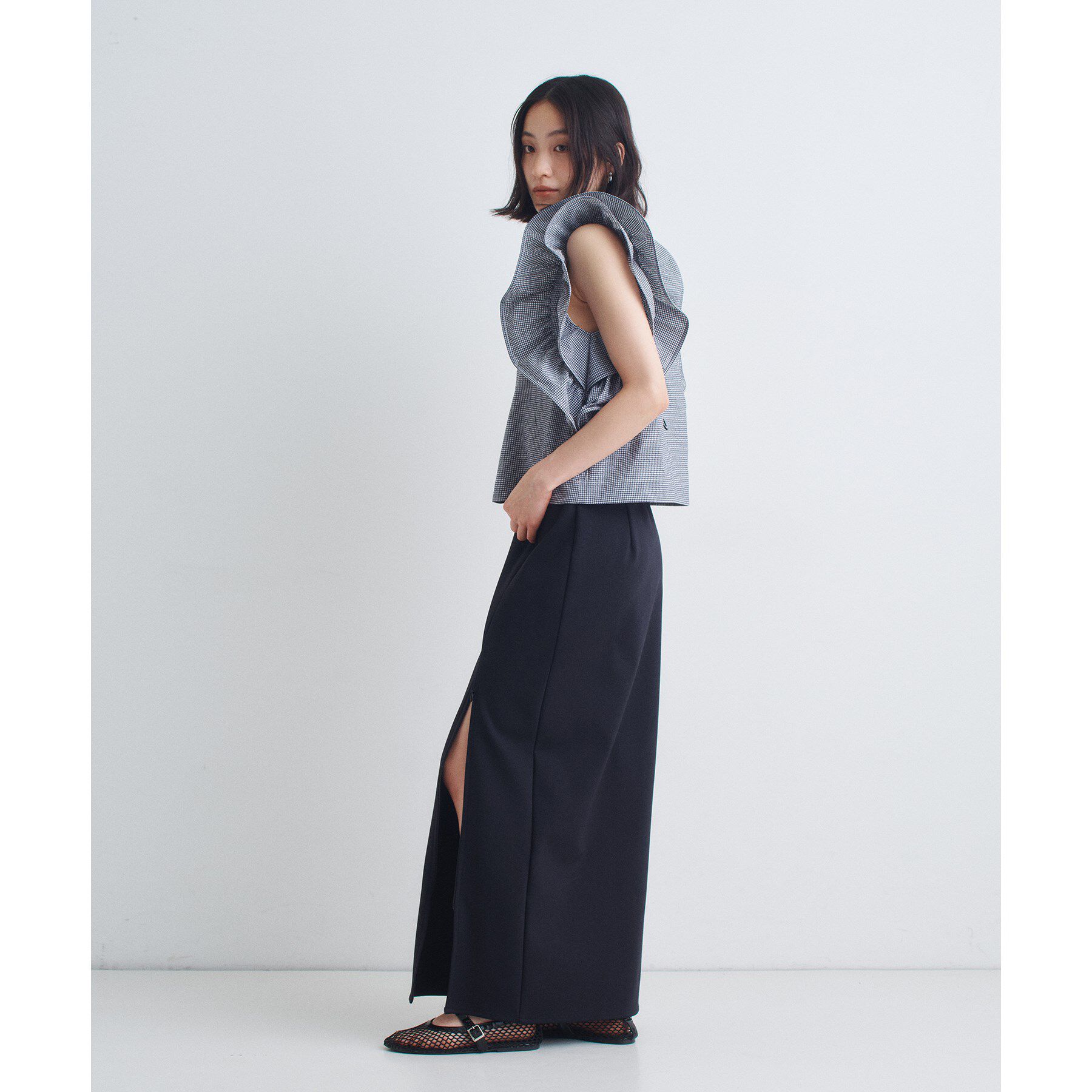 CODE A「ruffle drama blouse」|シャツ・ブラウス|
