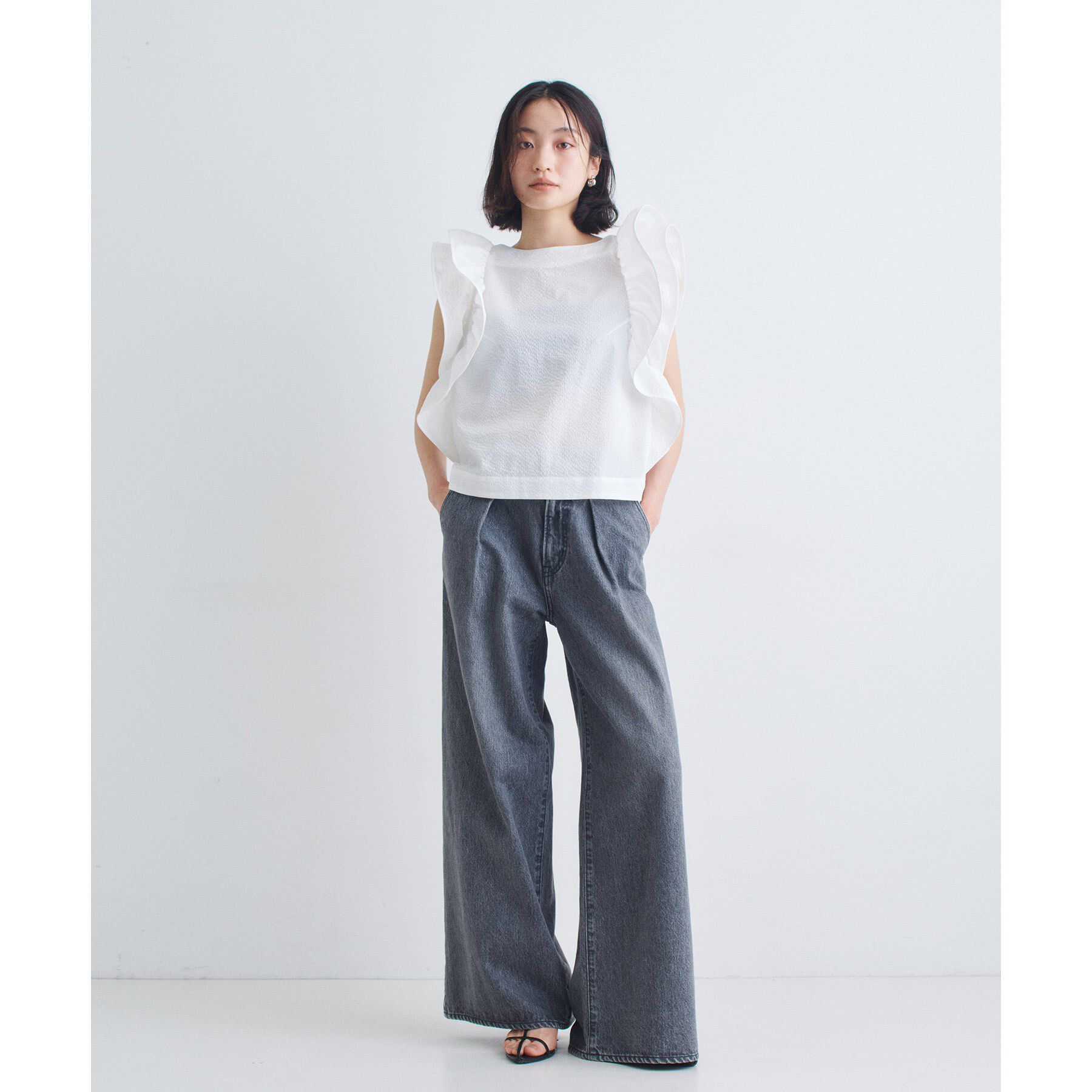 CODE A「ruffle drama blouse」|シャツ・ブラウス|