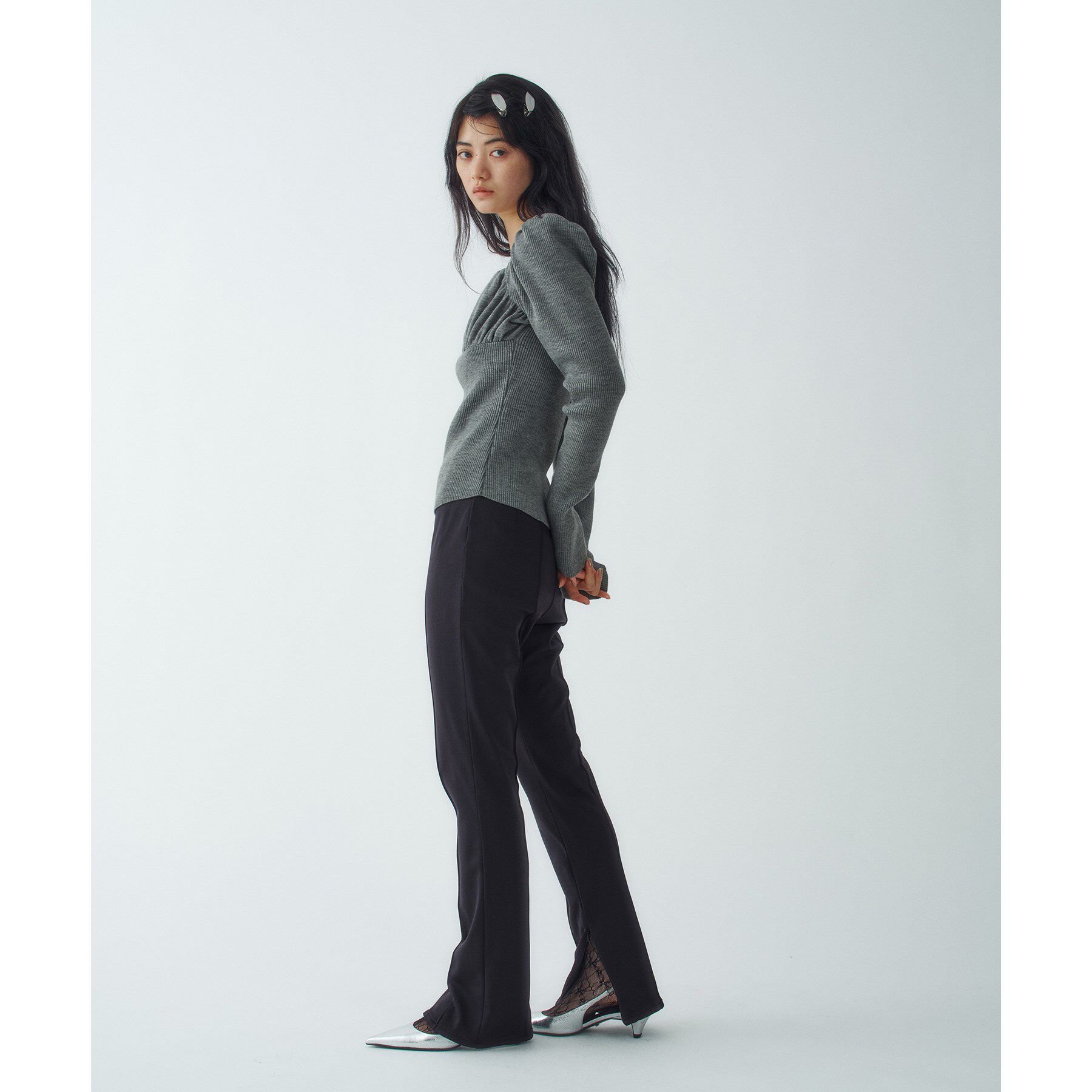 CODE A「femi gather rib knit」|ニット・セーター|