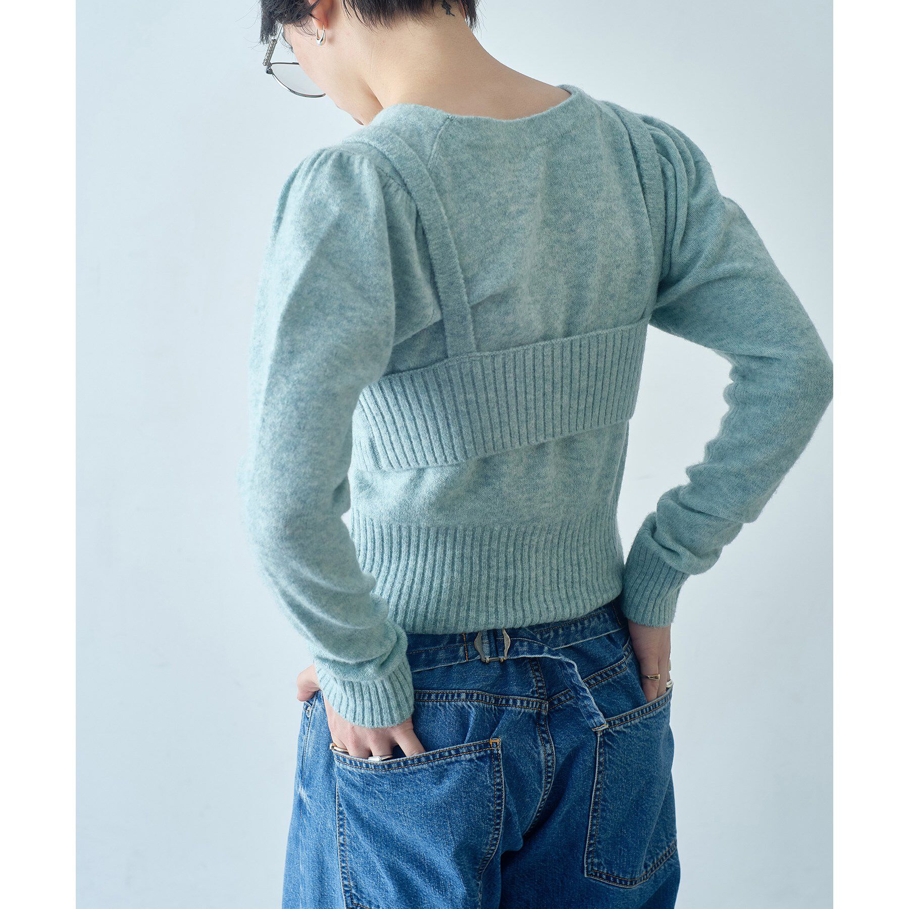 CODE A「M cloudy bra tops」|ニット・セーター|