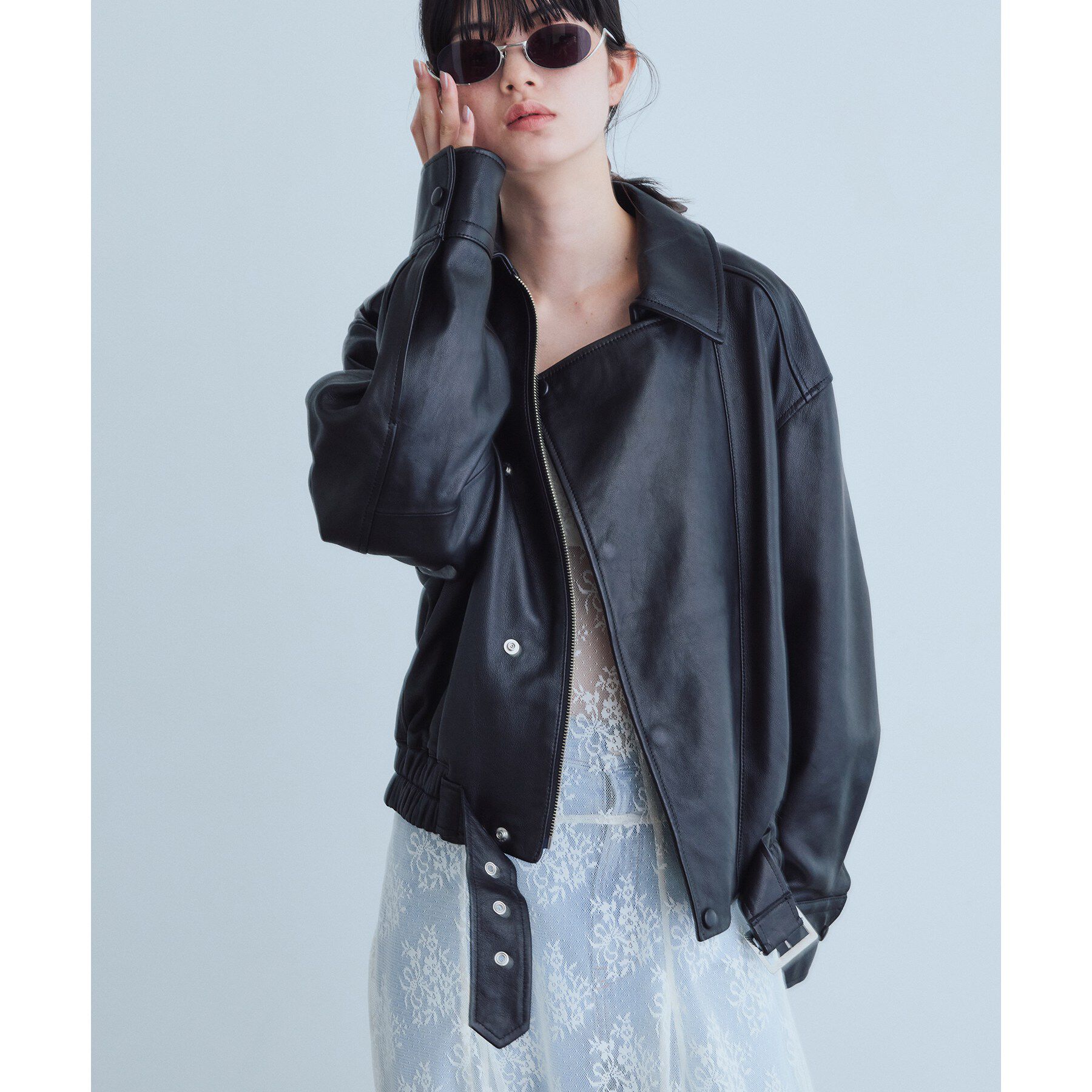 CODE A「UKI UKI＊CODE A｜leather blouson」|ブルゾン・スタジャン|