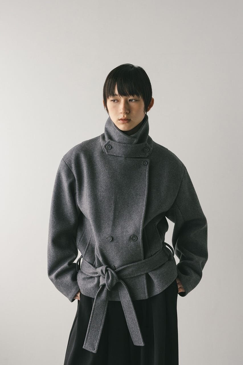 STYLEMIXER「ウールベルトショートコート」|その他|GRY