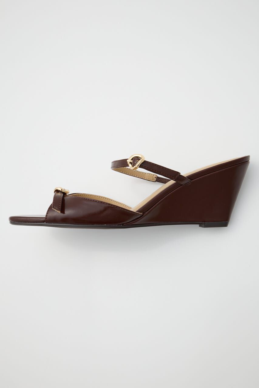 MOUSSY「DOUBLE BELTED WEDGE サンダル」|サンダル|