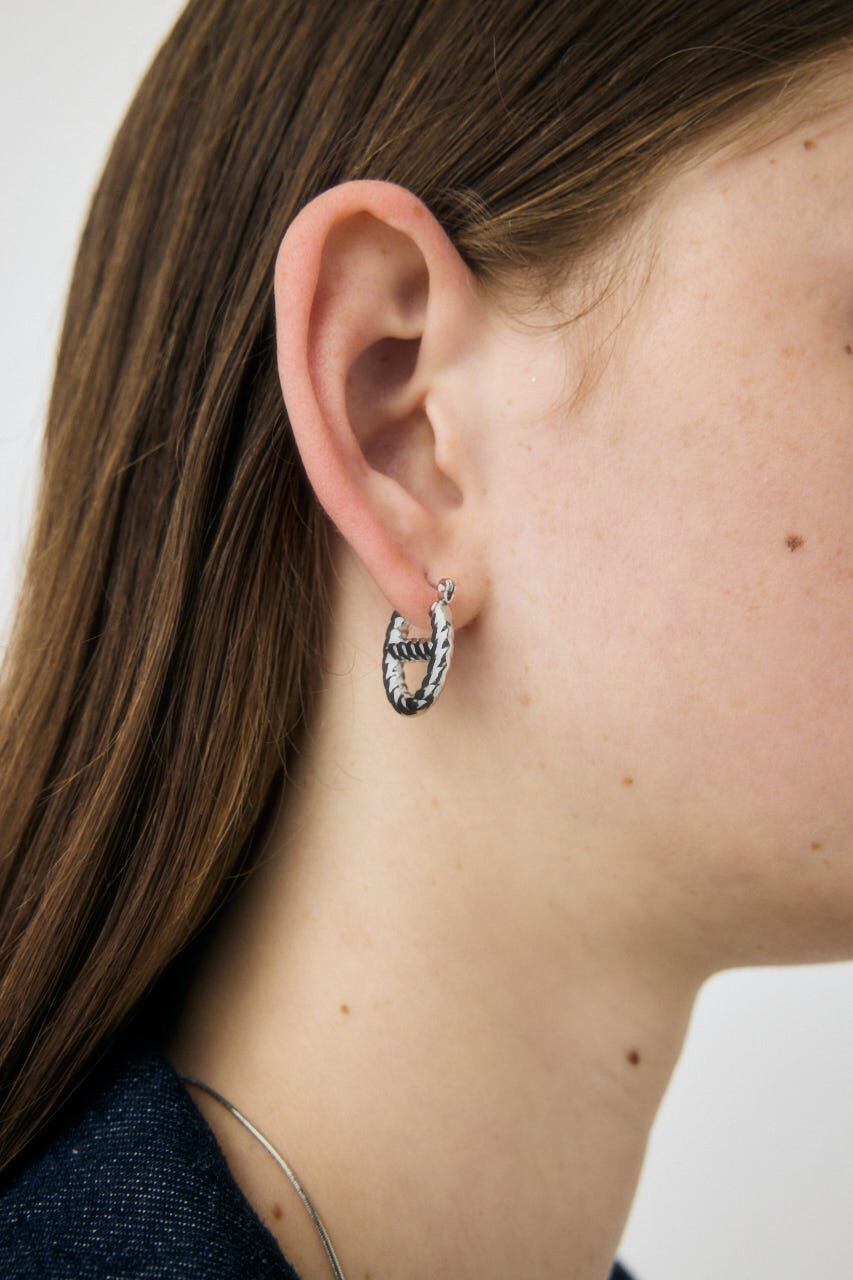 MOUSSY「OVAL ROPE HOOP イヤリング」|ピアス|
