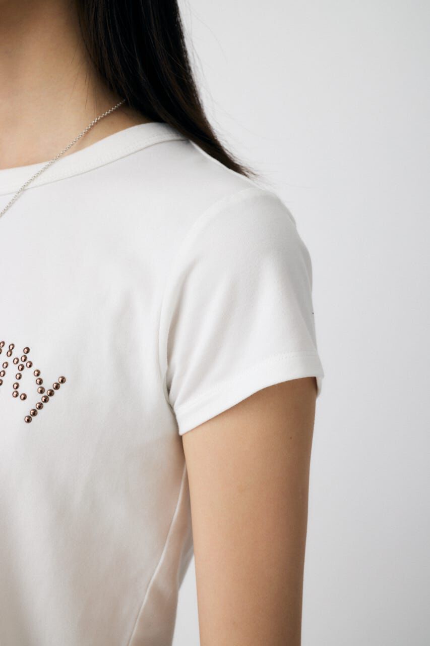 MOUSSY「STUDS LOGO TEE」|Tシャツ・カットソー|