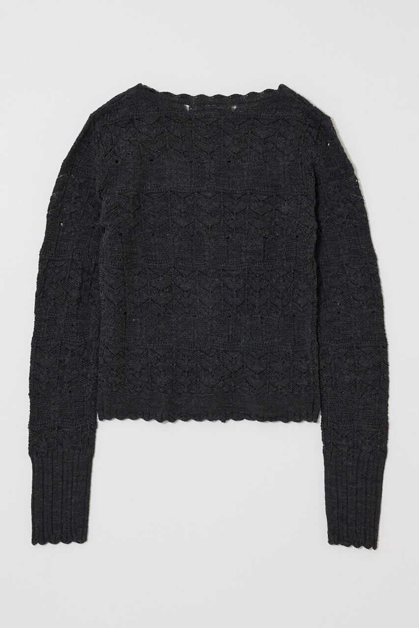 MOUSSY「MIXED EYELET ENSEMBLE トップス」|ニット・セーター|