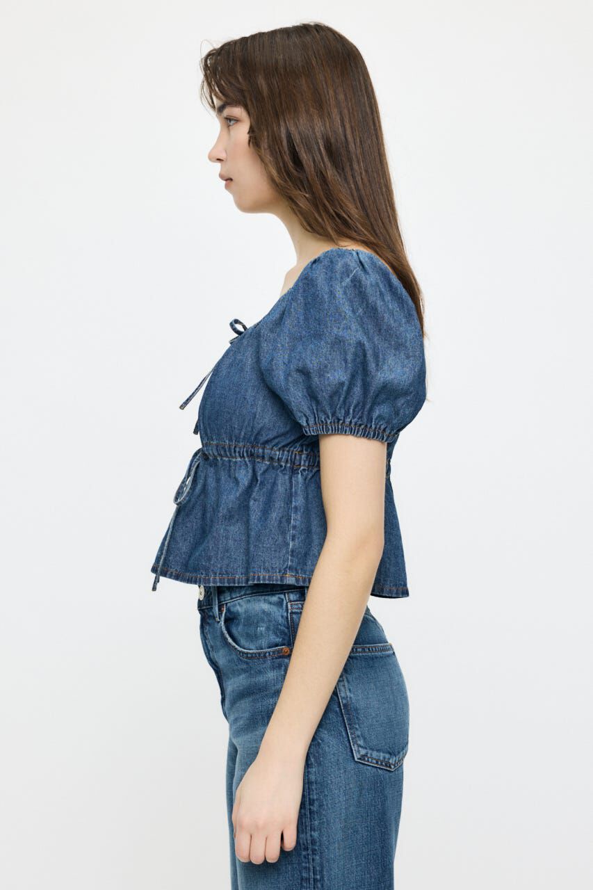 MOUSSY「DENIM PUFF ブラウス」|シャツ・ブラウス|