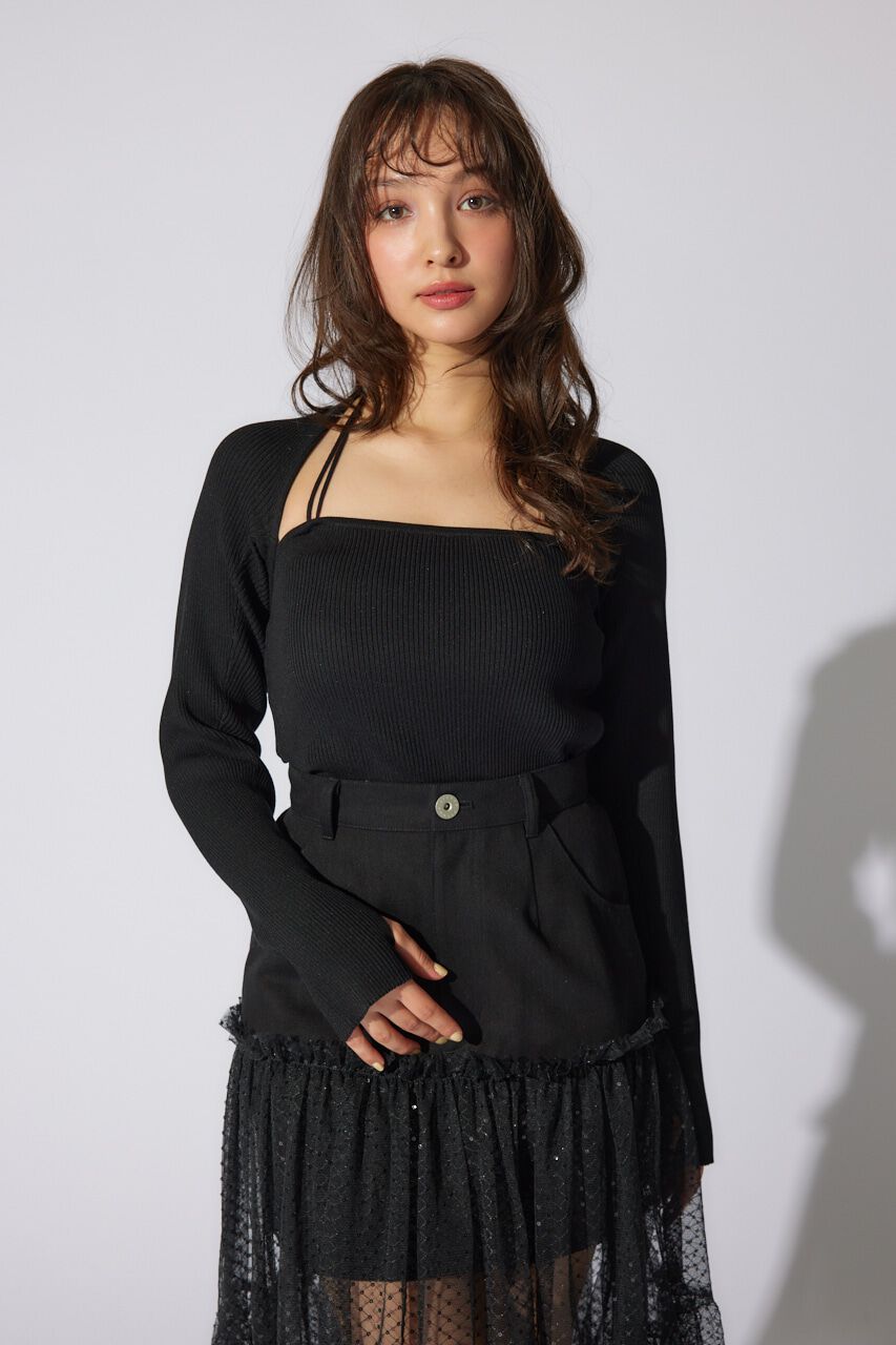 rienda「ボレロセットニットトップス」|ニット・セーター|