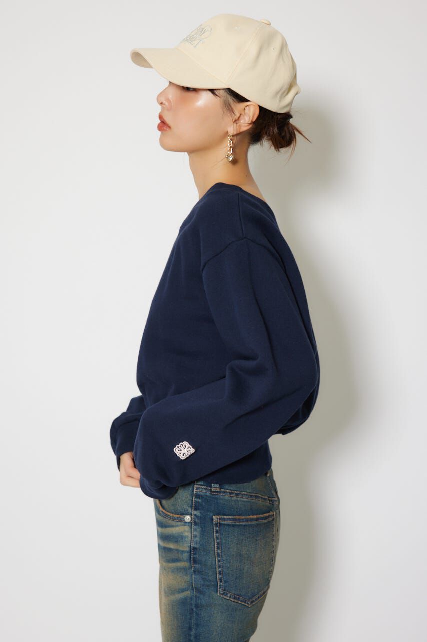 rienda「ワンショルダーボリュームスウェットトップス」|Tシャツ・カットソー|