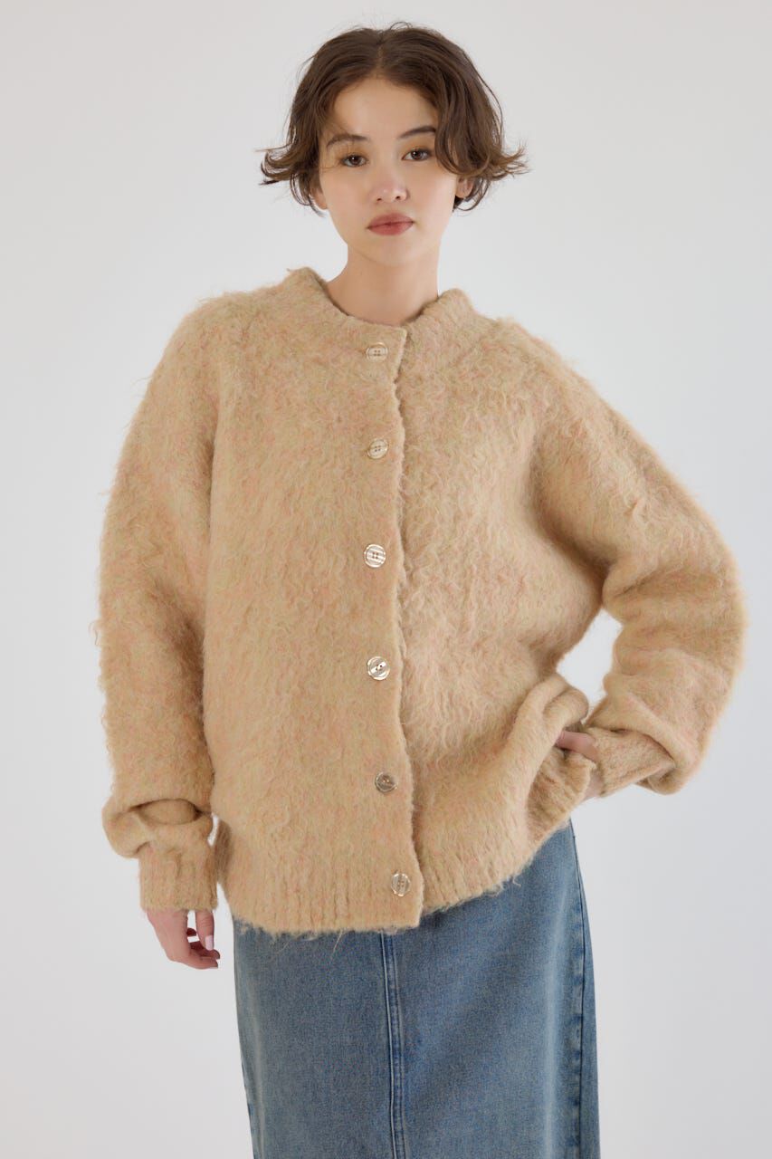 RODEO CROWNS「2WAY Fluffyシャギーニットカーディガン」|カーディガン|