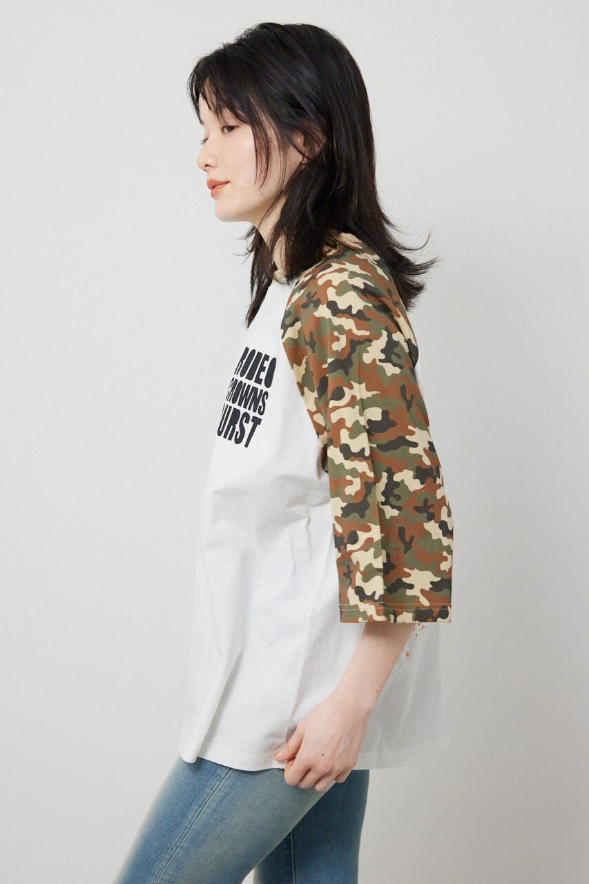RODEO CROWNS「Ink Logo ラグランTシャツ」|Tシャツ・カットソー|