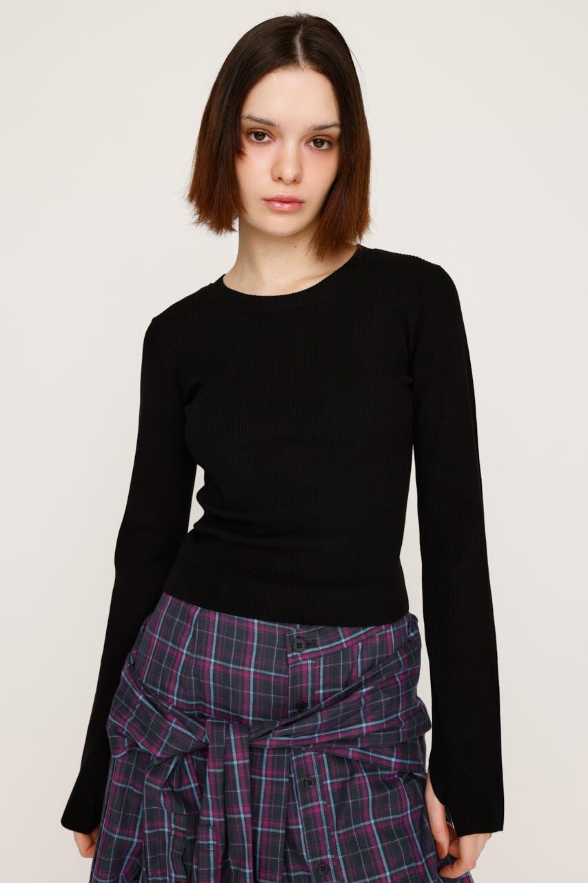 SLY「BASIC HG RIB トップス」|ニット・セーター|