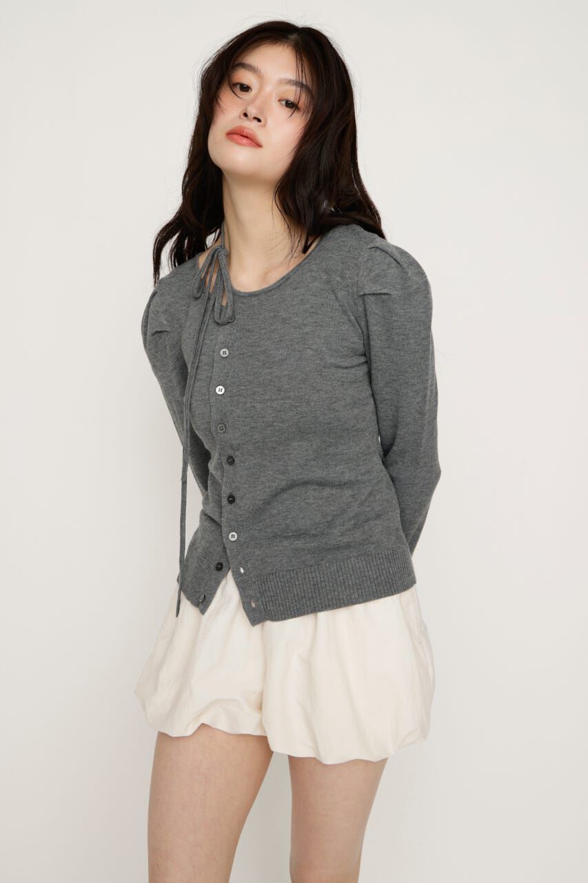 SLY「CURVE RIBBON HG PUFF トップス」|ニット・セーター|