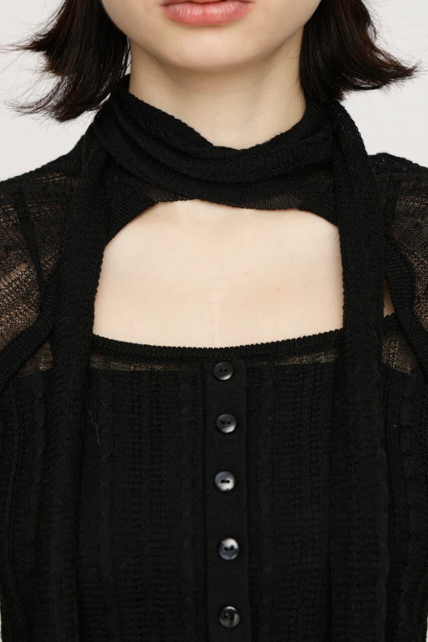 SLY「TIE RIBBON KNIT トップス」|ニット・セーター|