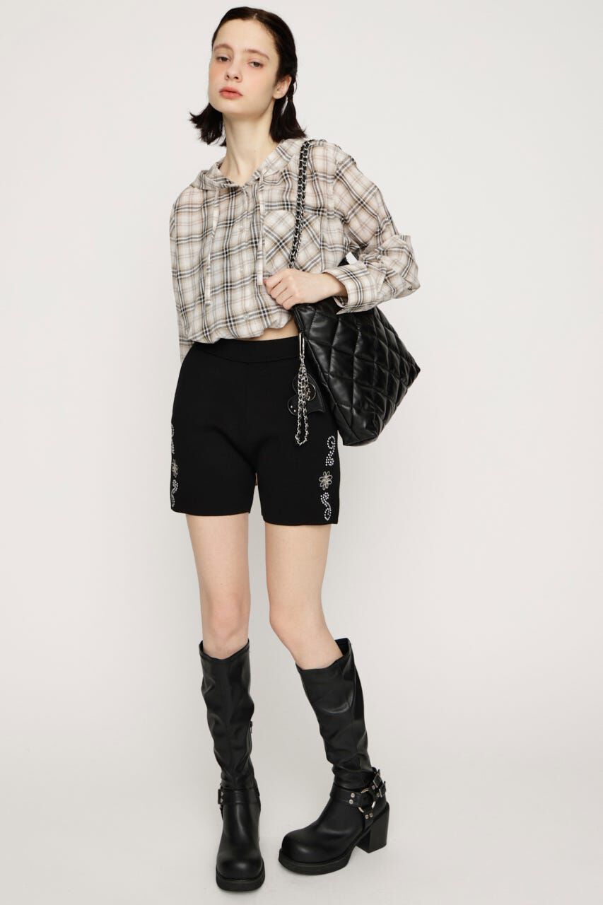 SLY「WESTERN STUDS KNIT ショートパンツ」|その他|