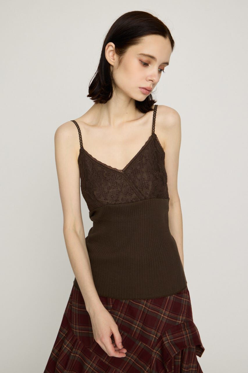 SLY「LACE DOCKING CAMI トップス」|キャミソール|