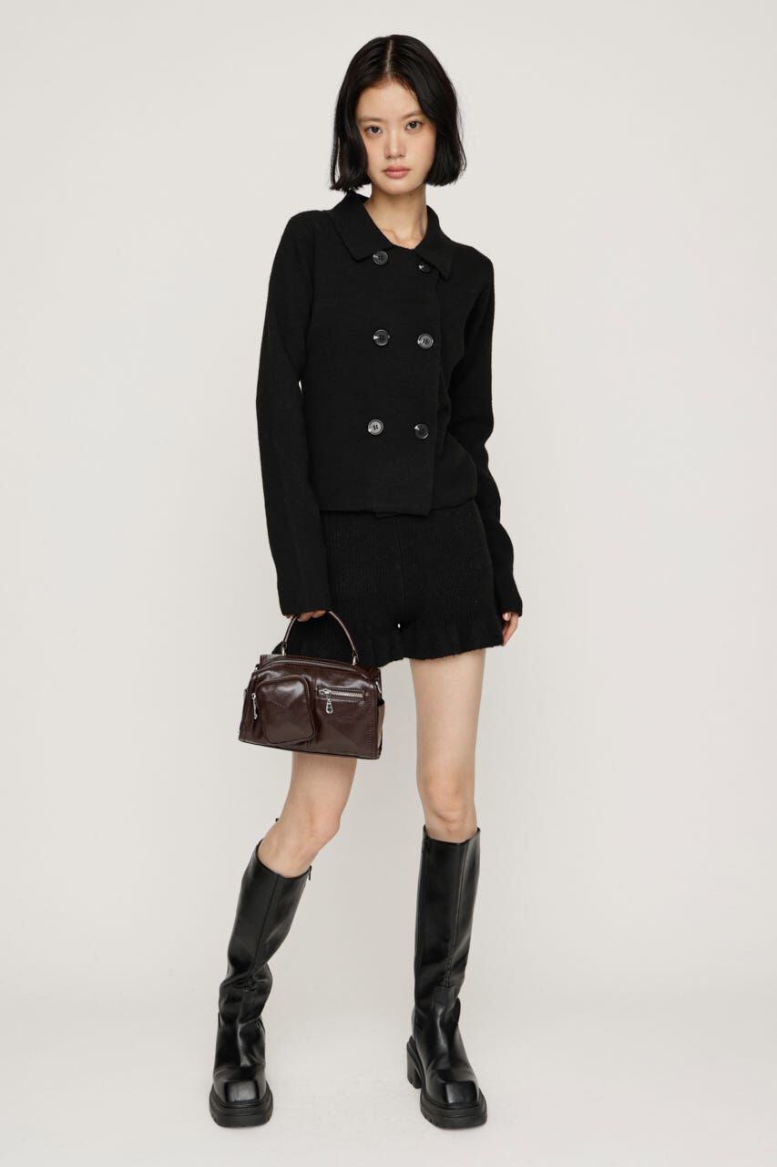 SLY「DOUBLE BUTTON KNIT ジャケット」|カーディガン|