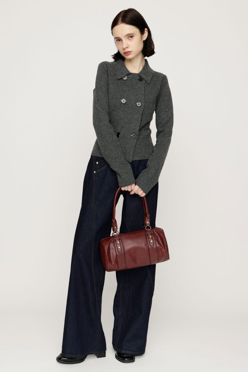SLY「DOUBLE BUTTON KNIT ジャケット」|カーディガン|