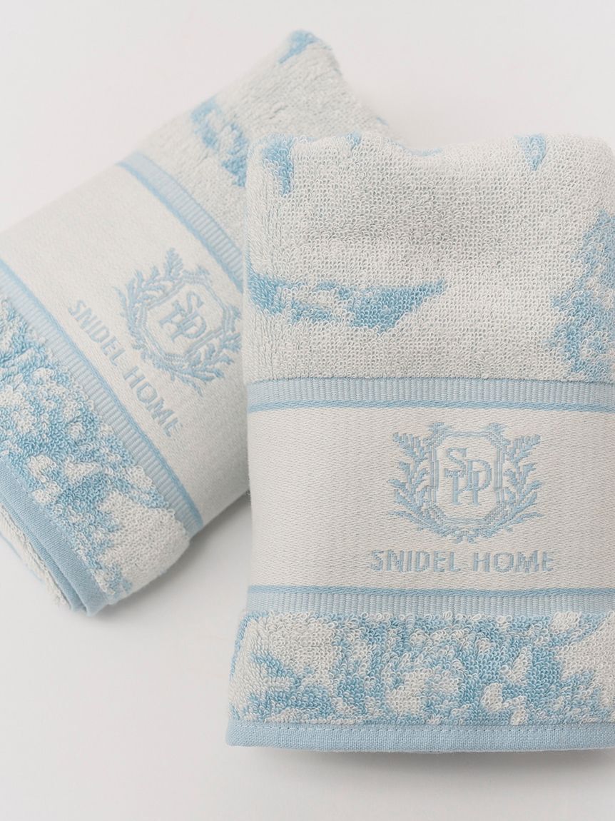 SNIDEL HOME「リボン花柄ジャガードフェイスタオル」|タオル|