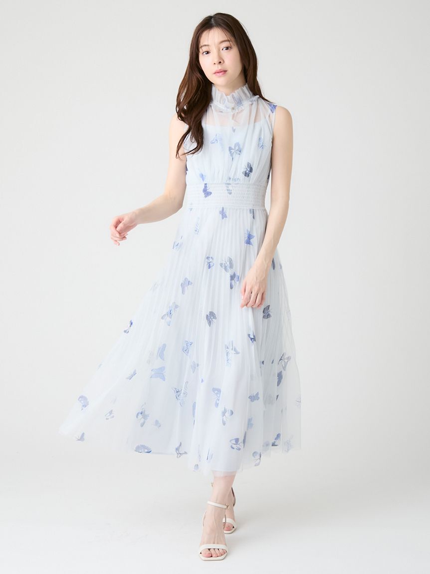 CELFORD「【洗える】【HANAE MORI&times;CELFORDコラボ】バタフライプリントワンピース」|ワンピース|