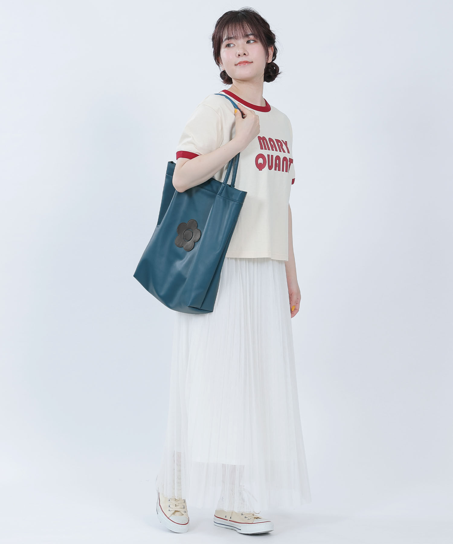 MARY QUANT「デイジーパッチソフト トート」|トートバッグ|