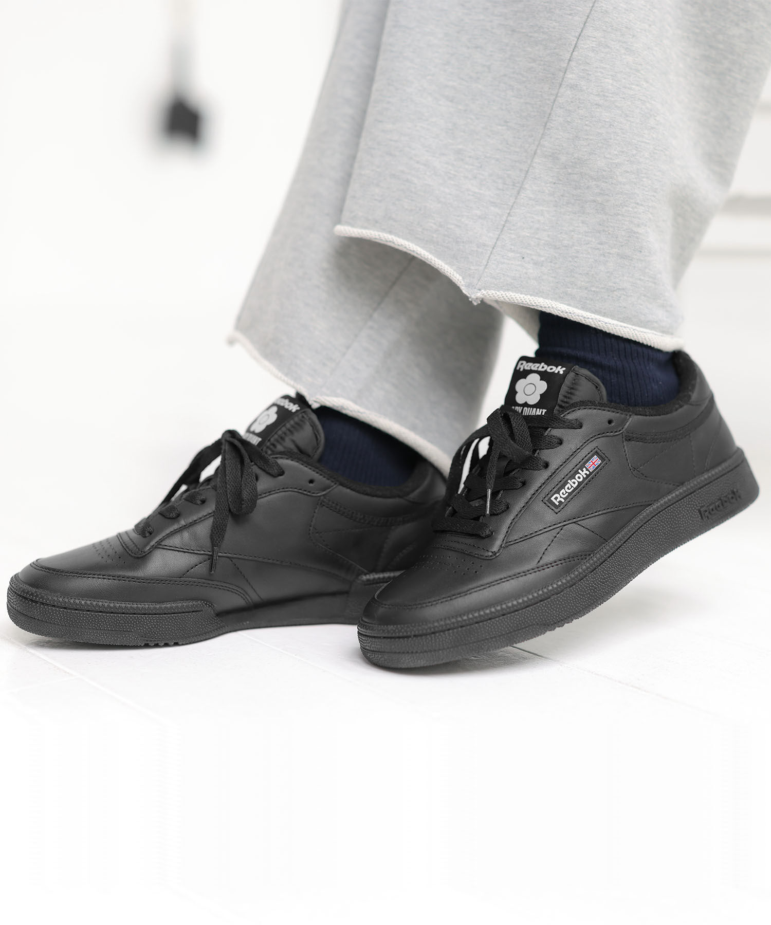 MARY QUANT「CLUB C 85 VINTAGE MQ スニーカー」|スニーカー|ブラック