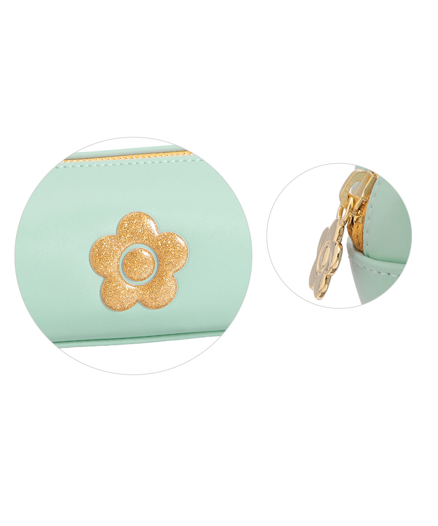 MARY QUANT「グリッターデイジー スクエアペンケース」|ポーチ|