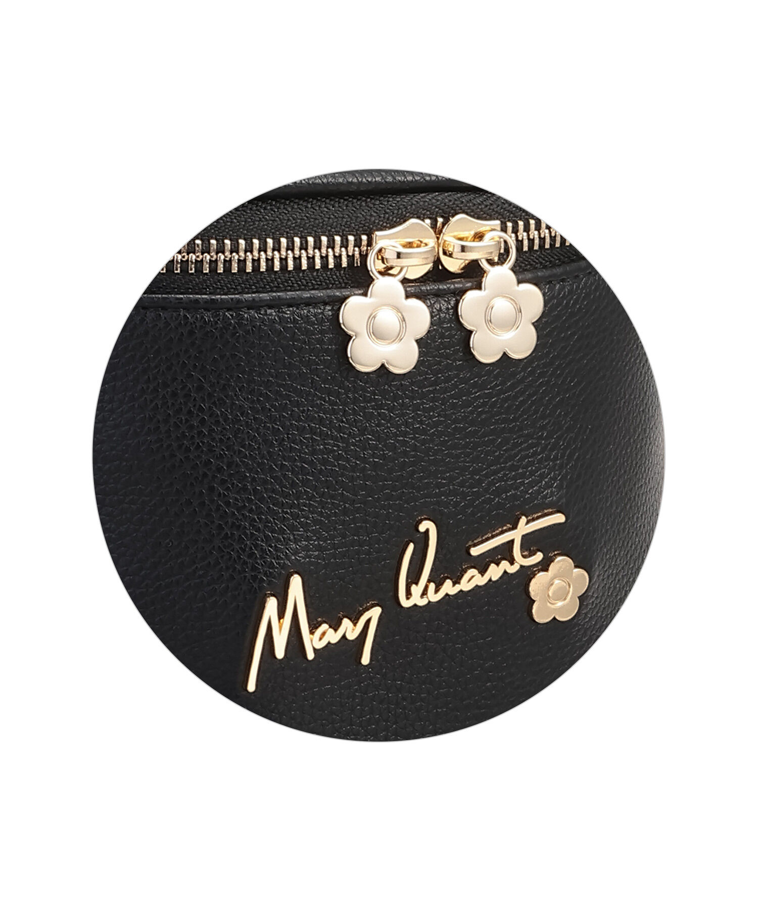 MARY QUANT「メタルサインロゴ キューブバニティ」|ポーチ|