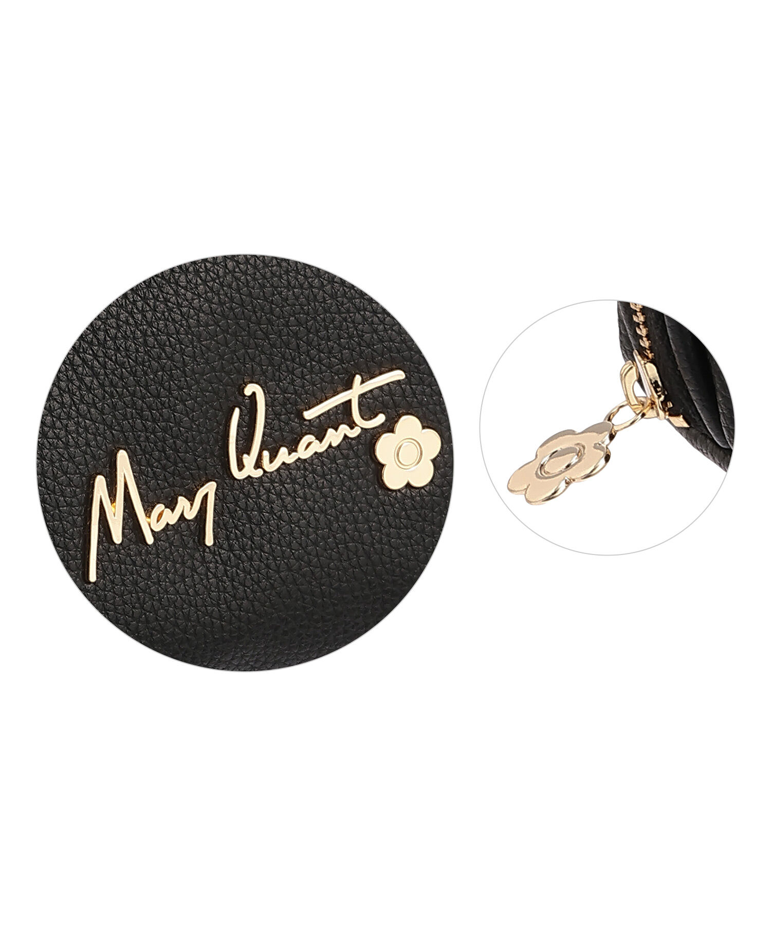 MARY QUANT「メタルサインロゴ ラウンドポーチ」|ポーチ|