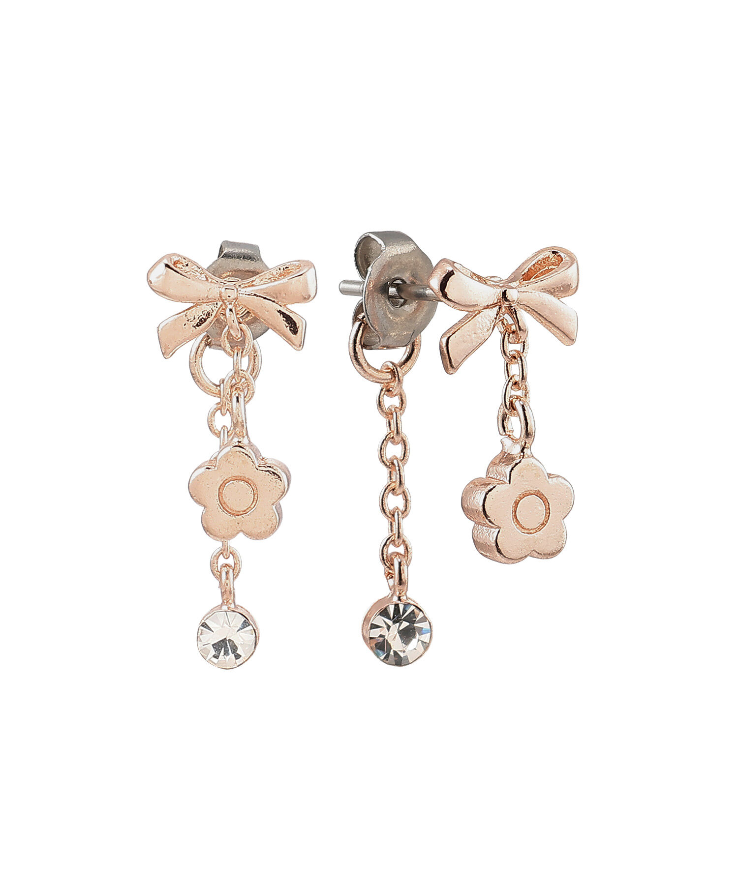 MARY QUANT「プチメタルリボン ピアス」|ピアス|
